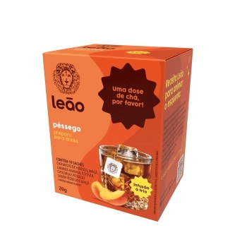 CHA LEAO PESSEGO DRINKS 2GX10UN CX12