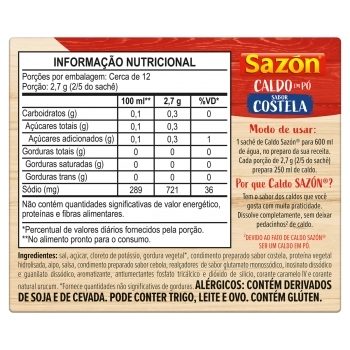 CALDO SAZON COSTELA 32,5G C/48