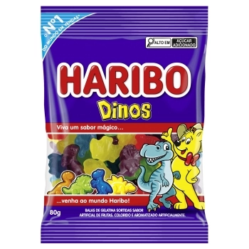 BALA DE GELATINA DINOS HARIBO 12X80G
