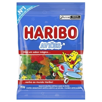 BALA GELATINA AVIOES HARIBO 12X80G