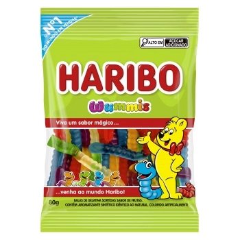 BALA GELATINA WUMMIS HARIBO 12X80G