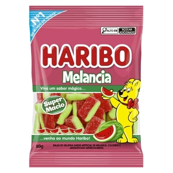 BALA GELATINA MELANCIA HARIBO 12X80G