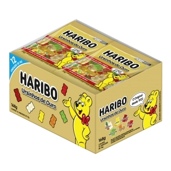 BALA GELATINA MINI URSINHO HARIBO 12X12X14G