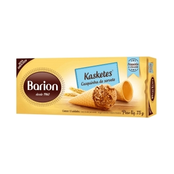 CASQUINHA DE SORVETE 75G -BARION C/24
