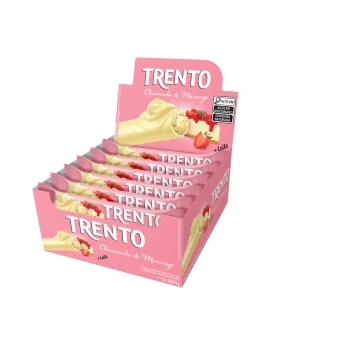 TRENTO WAFER CHEESECAKE DE MORANGO 8DPX16UNX29G