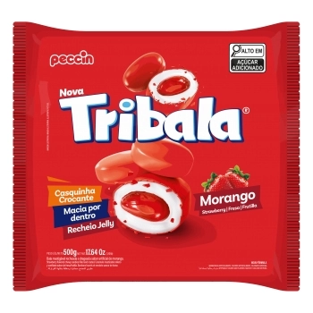 BALA PECCIN TRIBALA MORANGO 10PCTX500G