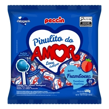 PIRULITO PECCIN FRAMBOESA DO AMOR 16PCTX480G