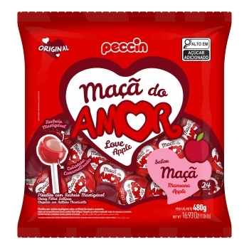 PIRULITO PECCIN MAÇA DO AMOR 16PCTX480G