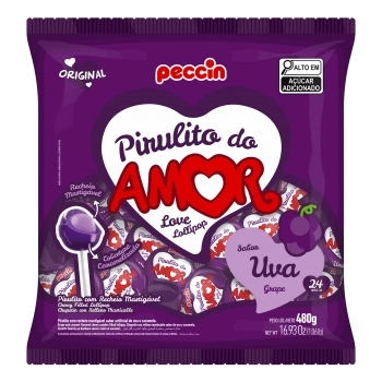 PIRULITO PECCIN UVA DO AMOR 16PCTX480G