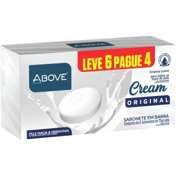 SABONETE BARRA ABOVE CREAM ORIGINAL PACKS L6 PG4 75G