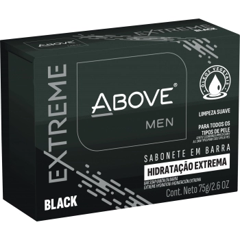 SABONETE BARRA ABOVE EXTREME BLACK 72X75G