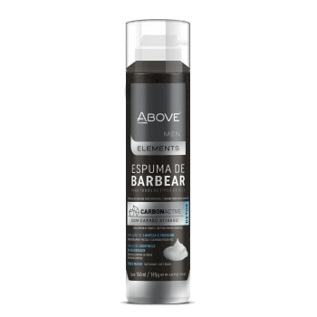 ESPUMA BARBA ABOVE CARVAO ATIVADO 24X150ML/145G