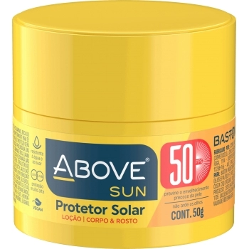PROTETOR SOLAR ABOVE FPS50 CR ROSTO/CORPO 12X50G