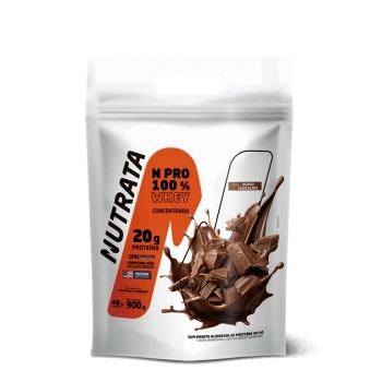 WHEY NPRO 100% CHOCOLATE REFIL NUTRATA 900G