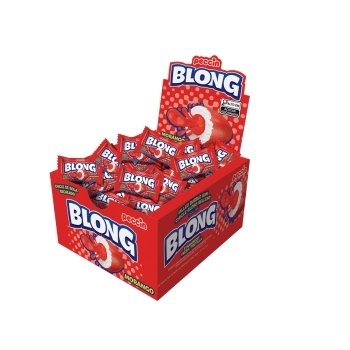 CHICLE BLONG MORANGO 24DISPX200G