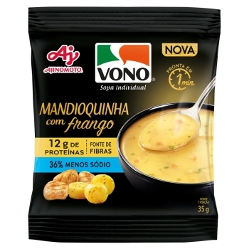 SOPA VONO MANDIOQUINHA COM FRANGO PROTEINA 12X35G C/4