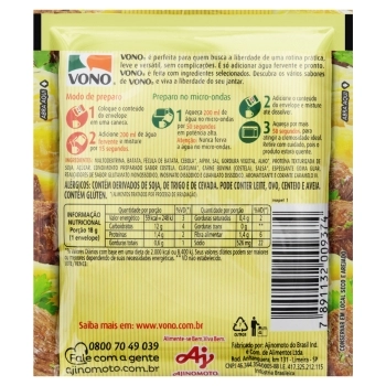 SOPA VONO AIPIM C/COSTELA 18G C/ 92