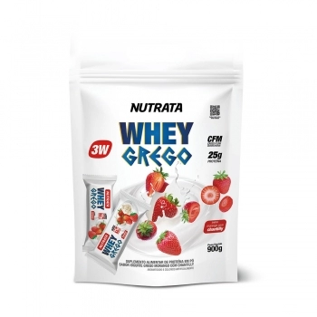 WHEY GREGO MORANGO COM CHANTILLY REFIL NUTRATA 900G