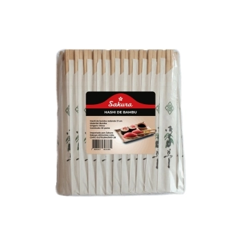 HASHI DE BAMBU SAKURA 21 CM - PACK 5 X 30 UNIDADES