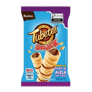 TUBETES SNACK - ROL WAFER BAU RECHAVELA 44G - BARION C/24